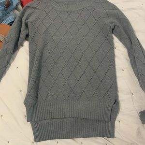 grey sweater